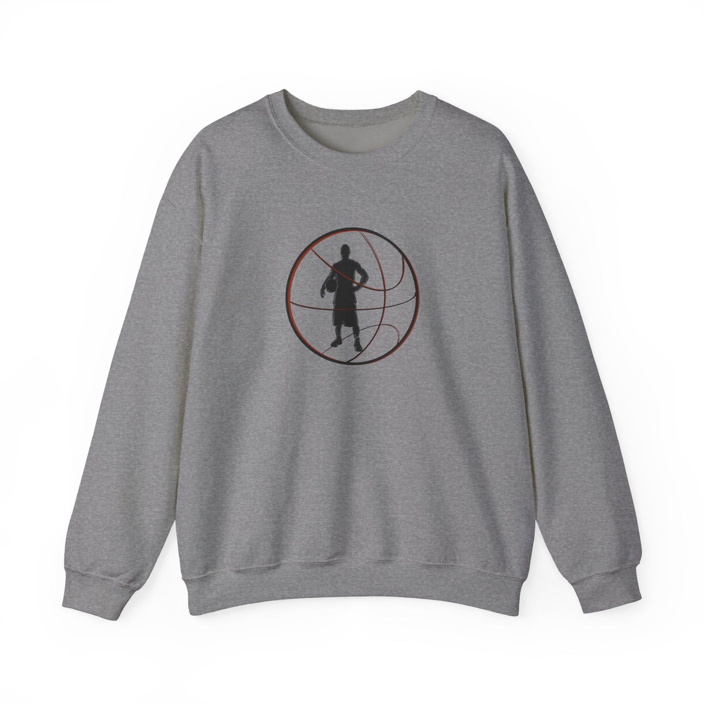 Halfcourt man basketball Heavy Blend™ Crewneck Sweatshirt