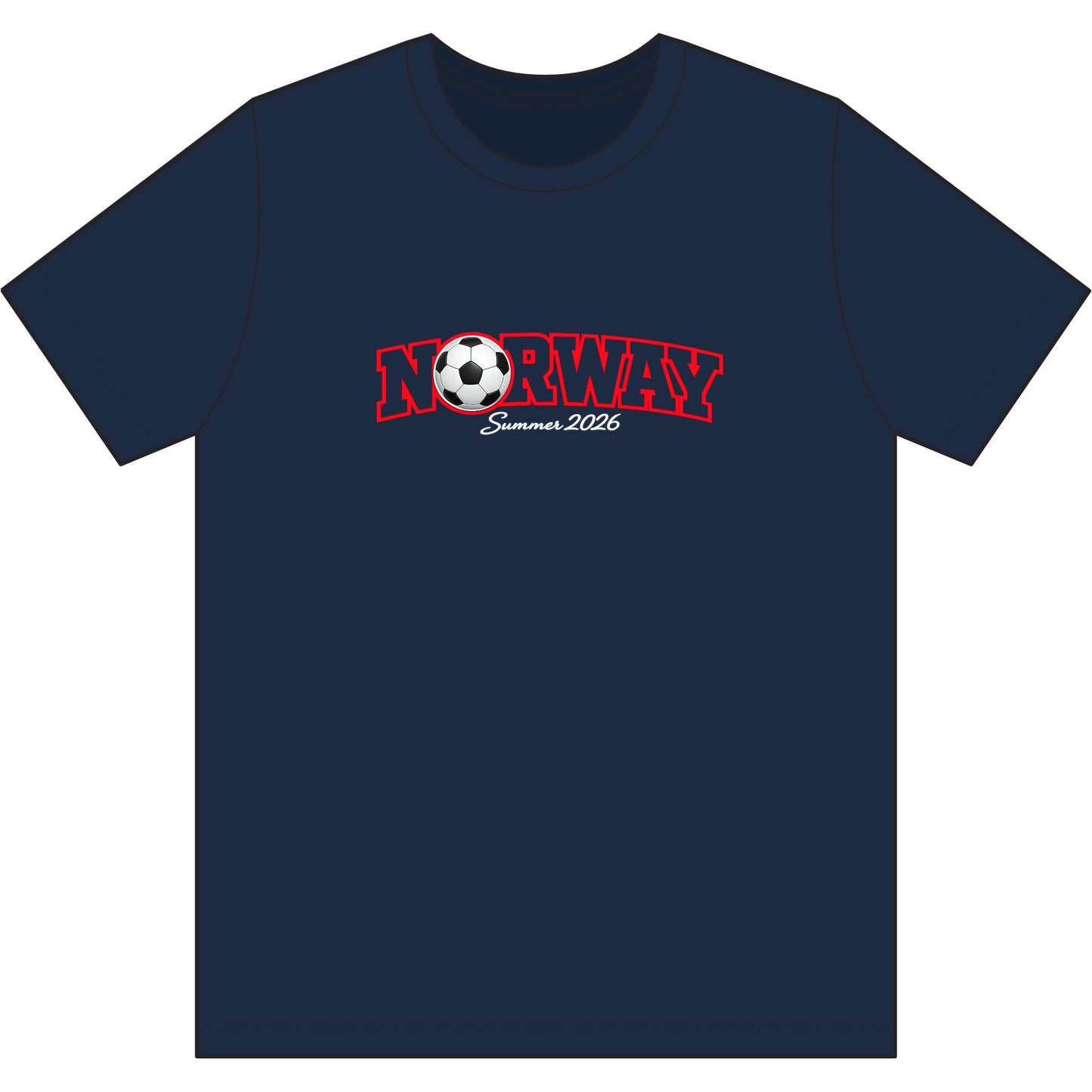 Norway Soccer T-Shirt — Summer 2026 Team Fan Tee
