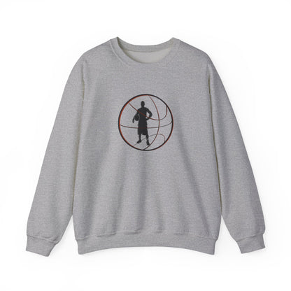 Halfcourt man basketball Heavy Blend™ Crewneck Sweatshirt